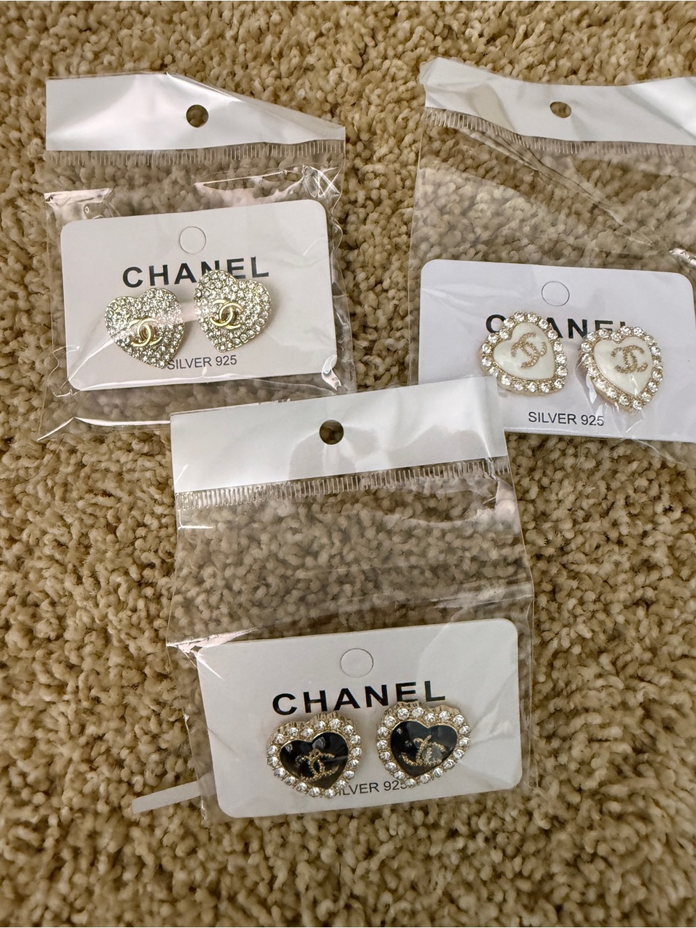 Multi-Pair Gold and Pearl Accent Earring Sets, Brooches, and Necklaces - Picture 3 of 6